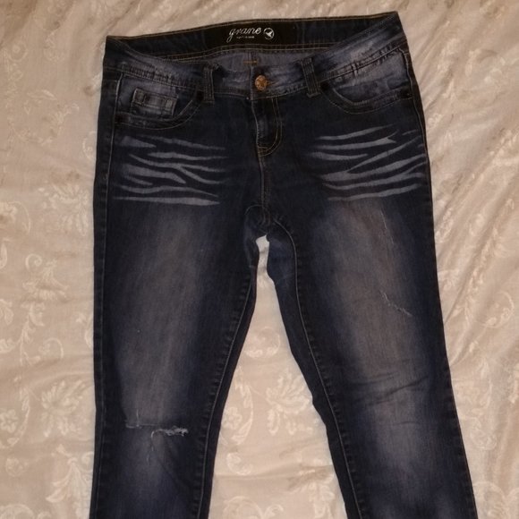 ~ Grane Make a Statement Jeans Size 11 Junior - Picture 3 of 11